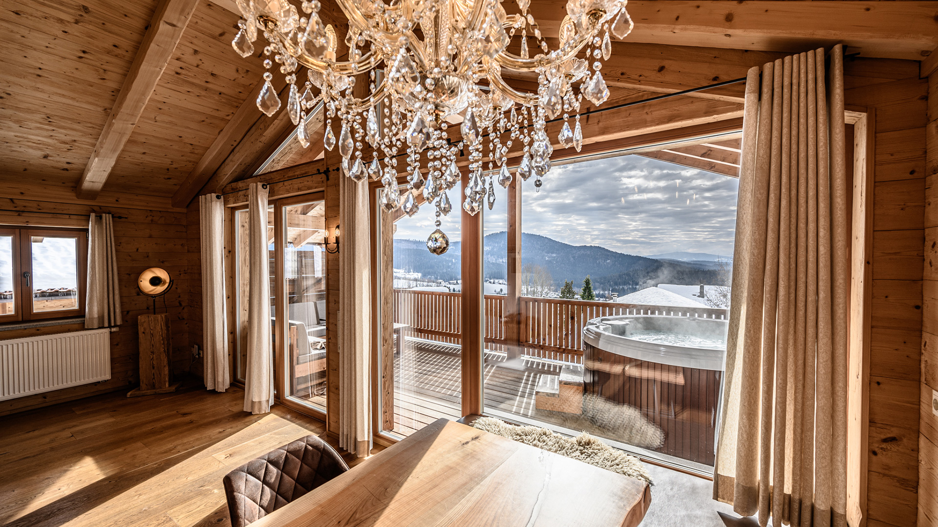 Alpzitt Chalets Winterurlaub Chaletdorf Allgäu Bayern