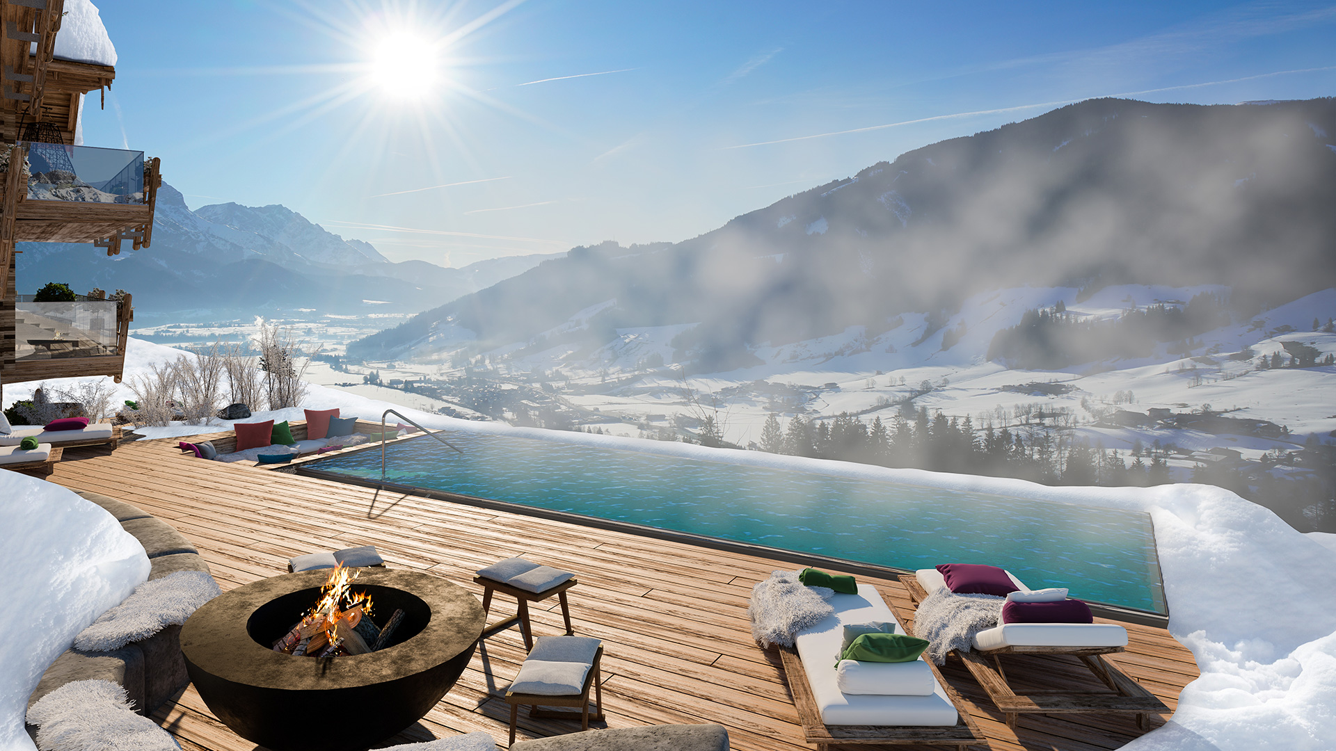 Appart und Chalets Montana Winterurlaub Hochfügen Zillertal Tirol